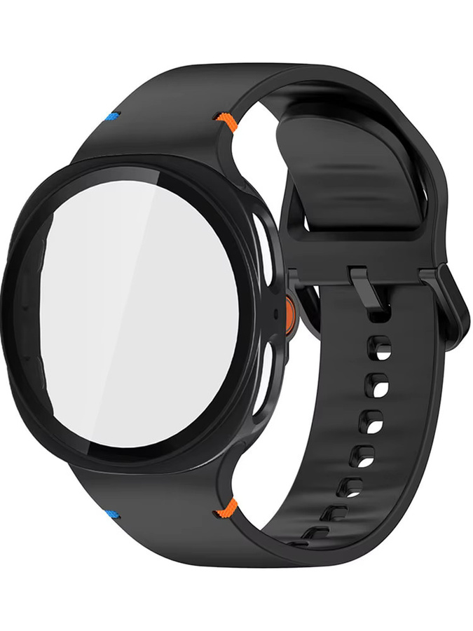 Samsung Uhrenarmband Silikon, Galaxy Watch 8 Classic LTE 46 mm, Weiß - Bild 4