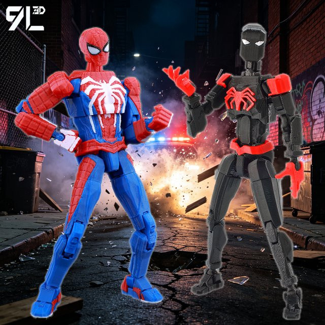 Bandai Marvel Krieger Modell, Rot Blau Schwarz, Kunststoff - Bild 1