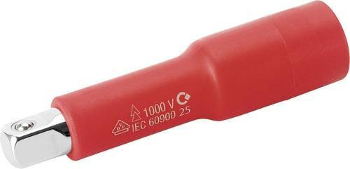 Cimco VDE-Verlängerung mit 1/4 Antrieb, DIN 3123, Länge: 115 mm, Farbe: Rot - Bild 1