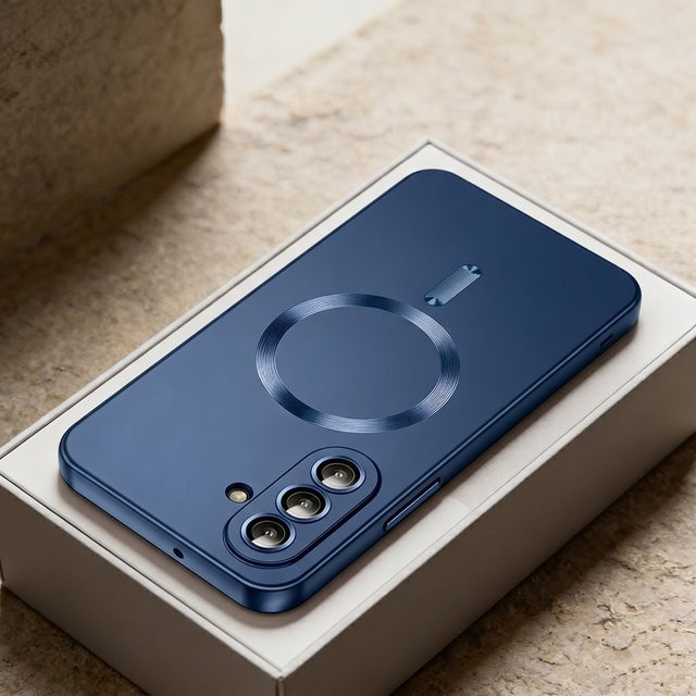 MagSafe Handyhülle aus weichem TPU mit Linsenschutz für Samsung Galaxy S26 S25 S24 S23 S22 S21 Ultra Plus FE Edge, Farbe: Weiß - Bild 1