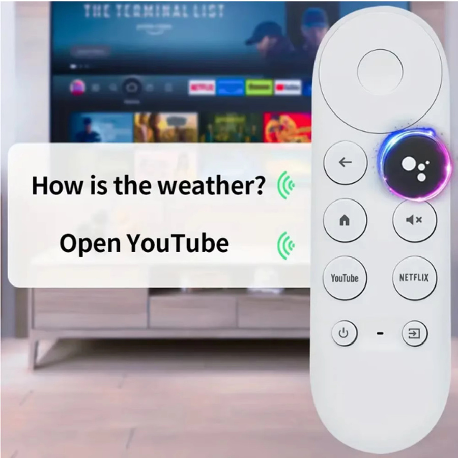 G9N9N Ersatz-Fernbedienung für Google Chromecast 4K TV mit Google Sprachsteuerung und Bluetooth, Farbe: Weiß - Bild 3