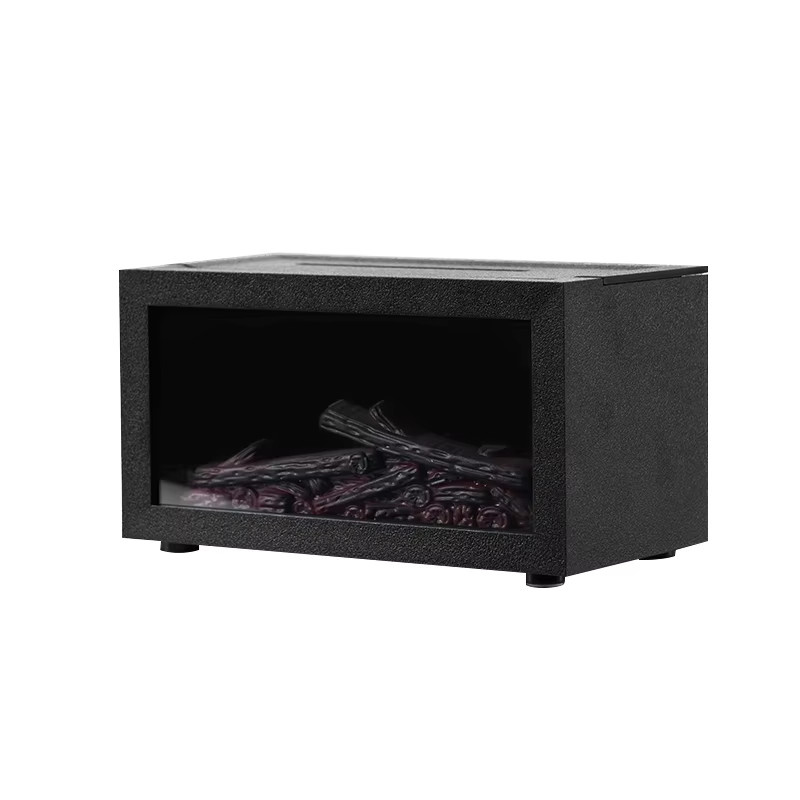Cooskr Aroma Diffusor Mini Kamin mit LED Nachtlicht und Flammen-Effekt in Schwarz - Bild 4