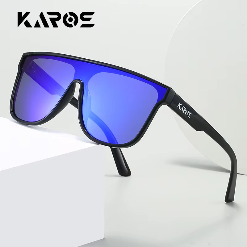 Karos YZ2014 Sonnenbrille, quadratisch, Vollrand, Kunststoff, schwarz, polarisiert - Bild 2