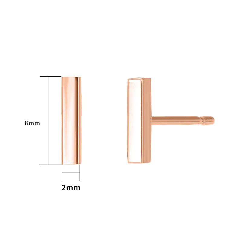 CARLIDANA Ohrstecker, Edelstahl, rosévergoldet, Damen - Bild 2