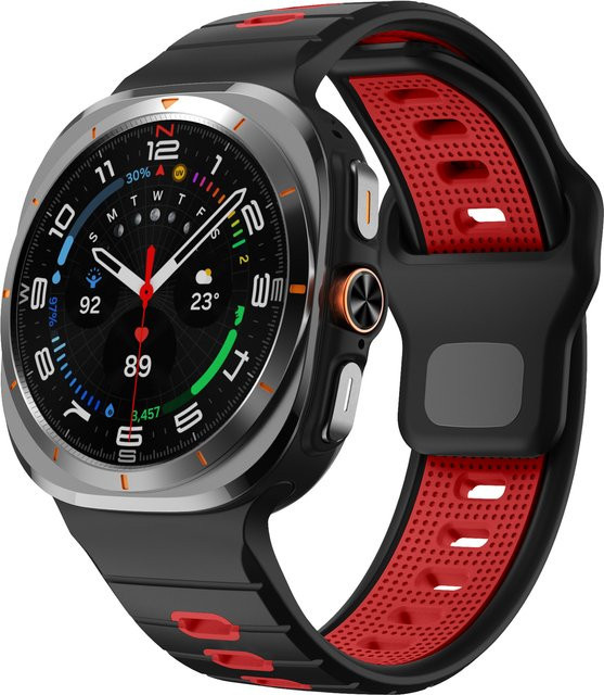 Samsung Silikonarmband, Galaxy Watch 7 Ultra, 47 mm, zweifarbig - Bild 1
