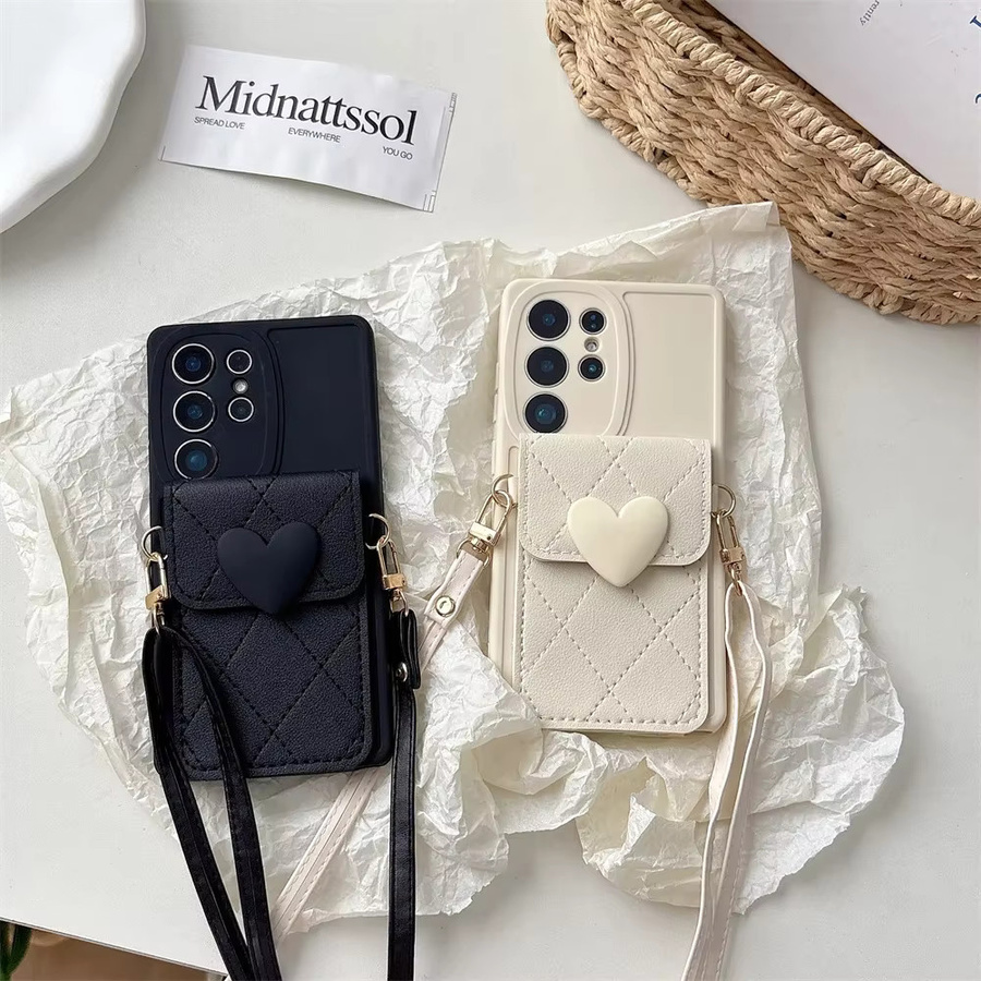Samsung Umhängetasche mit Brieftasche und Handyhülle inklusive Kartenhalter in Schwarz für Galaxy S25 Ultra S24 S23 S22 S21 FE A55 A54 A35 A25 A15 A06 A16 A56 A36 - Bild 2