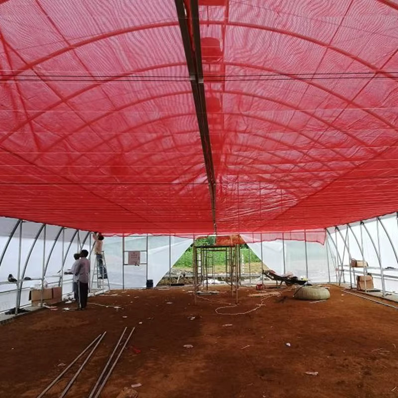 Tewango Sonnenschutznetz aus HDPE-Gewebe in Weiß mit 30-90% Schattierung für Garten und Landwirtschaft - Bild 4