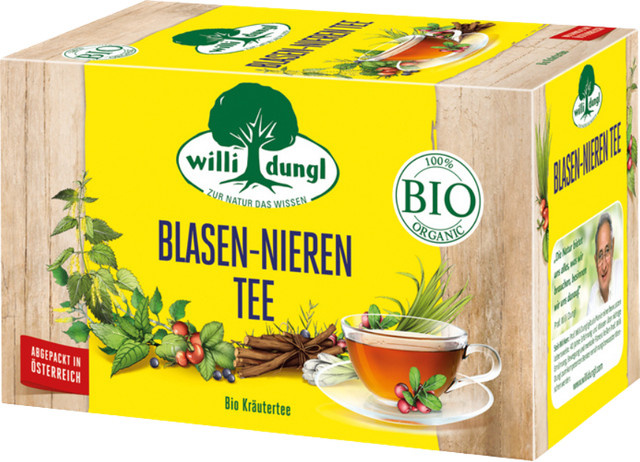 Willi Dungl Bio Blasen-Nieren Tee, Bio-Kräutertee, Teebeutel, 40g - Bild 1
