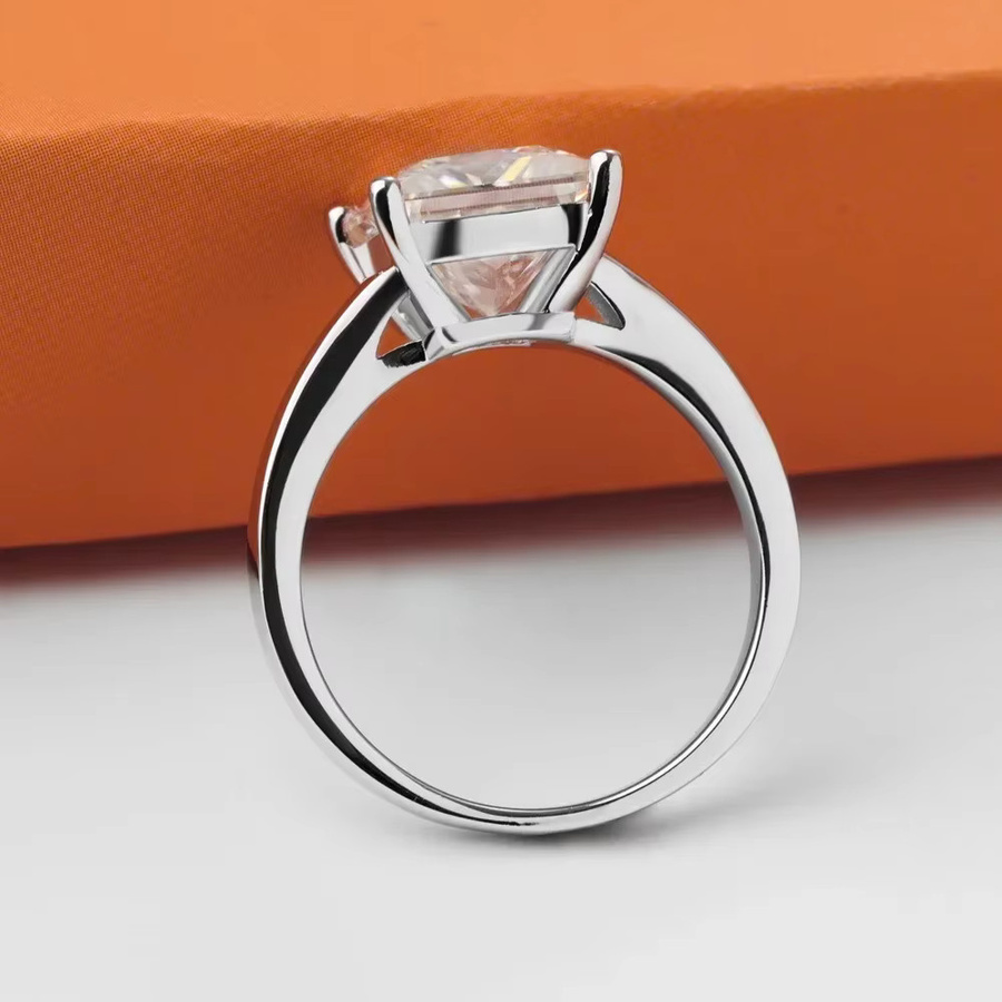 FEOBUR Diamantring Moissanit, 925 Silber, Damen - Bild 4