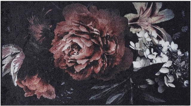 MD Entree Universal Teppich Bella Rosa mit floralem Design, pflegeleicht und rutschfest, B: 67 cm, T: 150 cm - Bild 1
