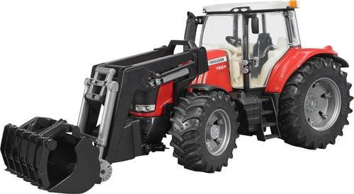 Bruder Massey Ferguson 7600 mit Frontlader Modellfahrzeug - Bild 1
