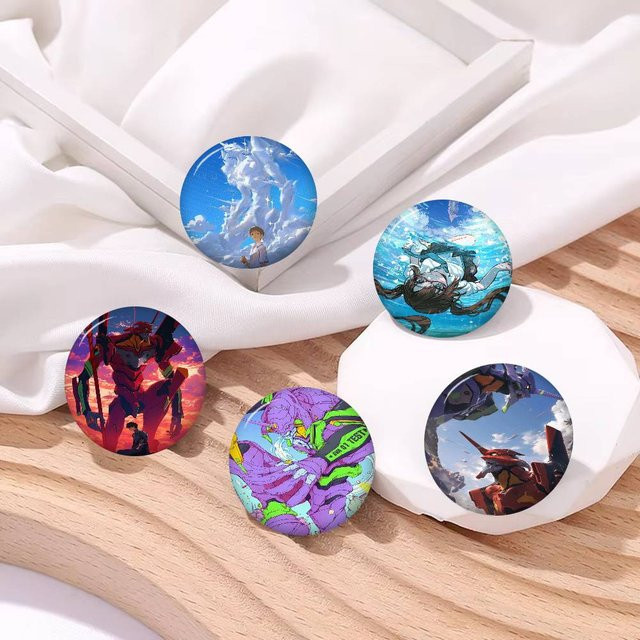 Anime Neon Genesis Evangelion Button Pin Brosche, Unisex - Bild 1