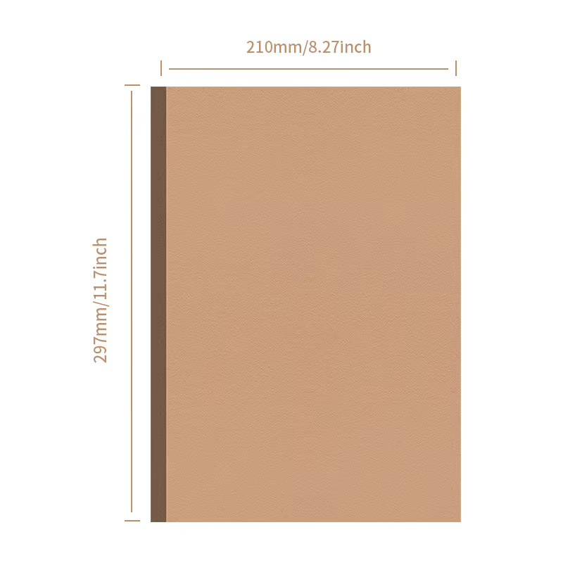 Tonpei Brauner Karton A4 Set mit 5 verschiedenen Stärken für DIY und Bastelarbeiten - Bild 2