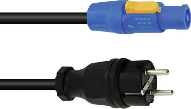 PSSO PowerCon Netzkabel 3x2,5 H07RN-F in Blau, 5m - Bild 1