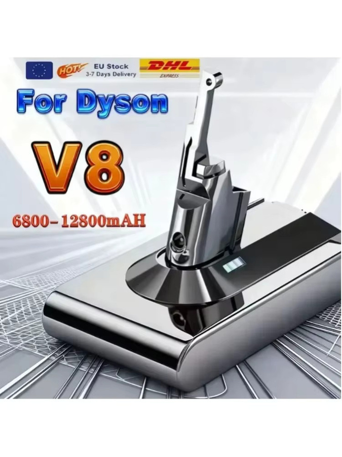 Ersatzakku für Dyson V8 Li-Ionen-Staubsauger, 21,6V, 9800/12800mAh, wiederaufladbarer Akku - Bild 4