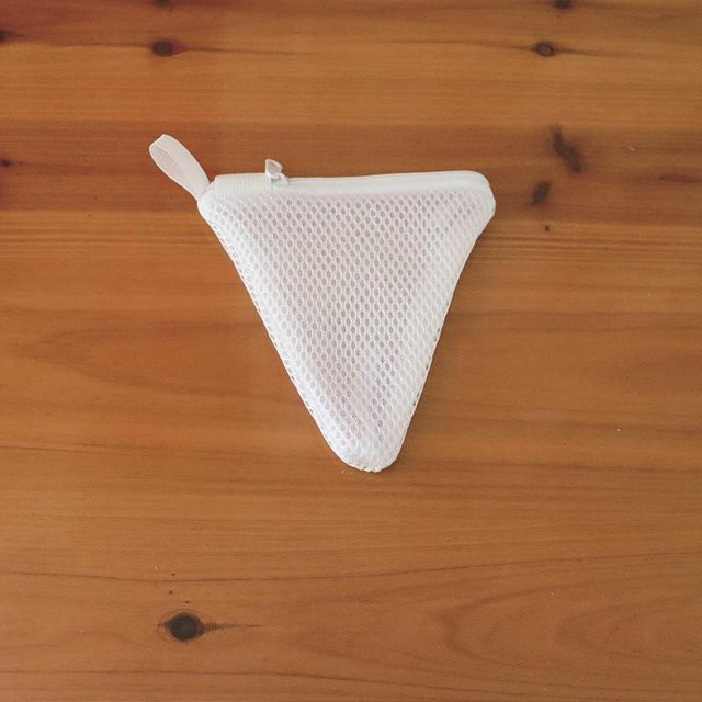 SZwatch Mehrzweck-Wäschesäcke aus Polyester mit Reißverschluss, weiße Mini-Netzbeutel zur Aufbewahrung von Duftperlen und Puderquasten - Bild 1