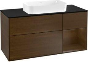 V&B Waschtischunterschrank Finion in Walnuss Braun, Breite: 120 cm - Bild 1