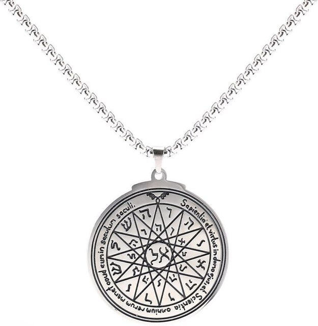 Halskette Edelstahl, Silber, 59 cm, Herren - Bild 1