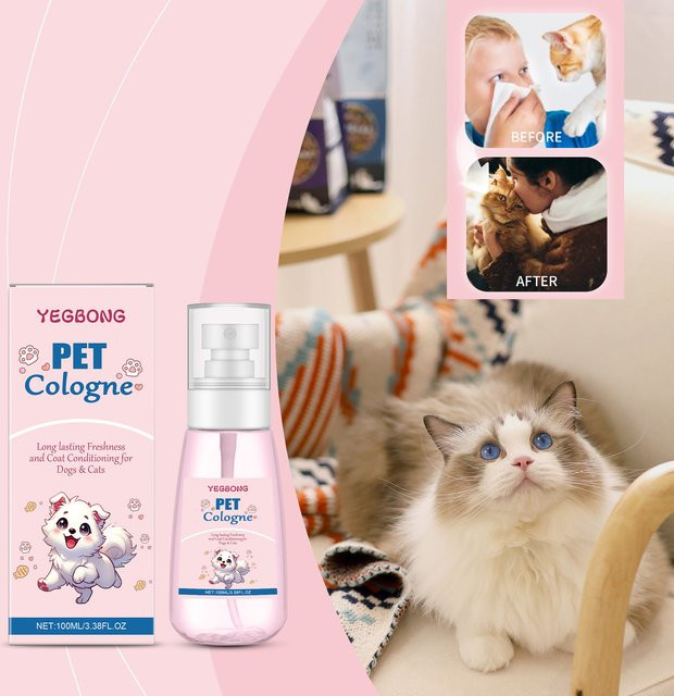 YEGBONG Haustier-Kölnischwasser Babypuder-Duft, Hunde- und Katzen-Deodorant-Spray - Bild 1