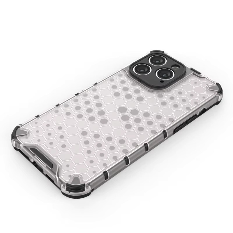 Hive Armor Stoßfeste Handyhülle für iPhone 17, 16, 15, 14 Pro Max, Plus, Air 16E in Transparent und Blau - Bild 2