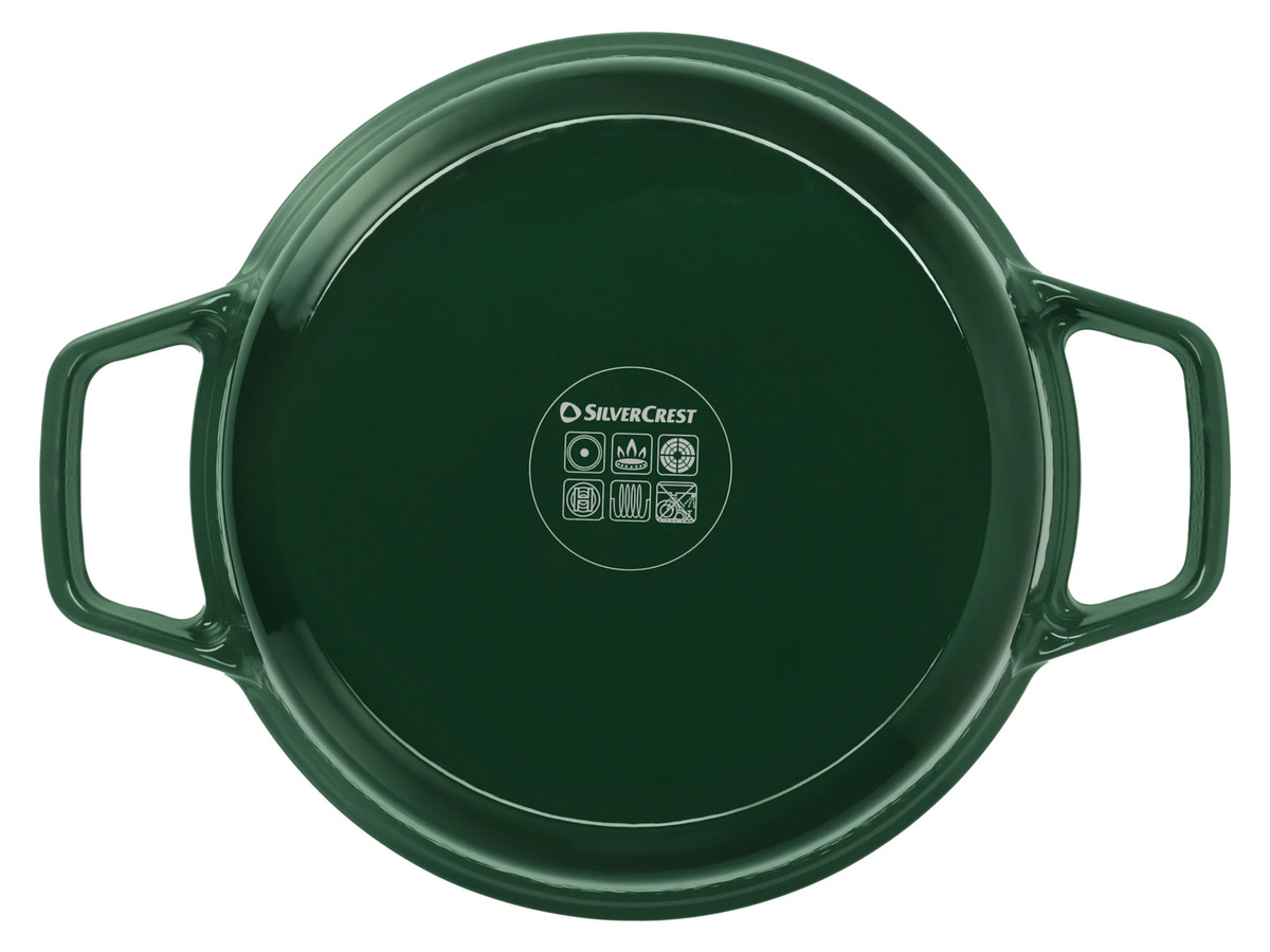 SILVERCREST Premium-Gusseisentopf-Set mit Deckel, emailliert, Grün, 1,9 l / 2,9 l / 4,2 l - Bild 3