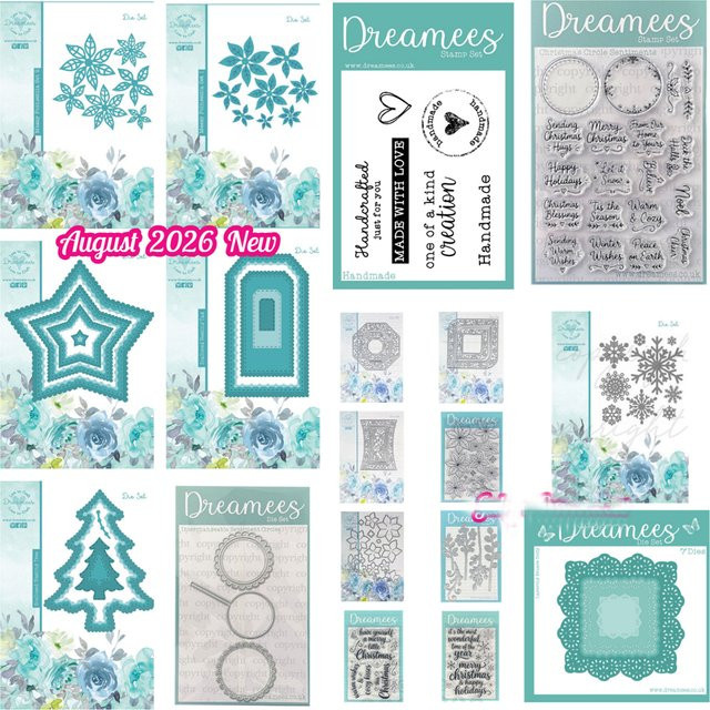 Dreamees Metallstanzform Stern-Weihnachtsbaum-Inlay in Silber für DIY-Album und Grußkarten - Bild 1