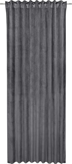 Modern Living Fertigvorhang Bianca in Grau aus Polyester und Velvet, blickdicht, Breite: 140 cm, Höhe: 245 cm - Bild 1