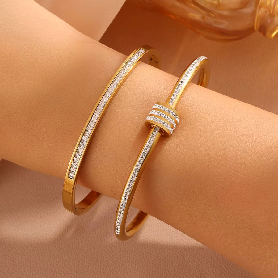 Yupsk Armband, Edelstahl, Zirkonia, Schwarz, Damen - Bild 2