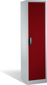 C+P Aktenschrank Acurado mit Drehtür, 5 Ordnerhöhen, Front Rubinrot, Korpus Lichtgrau, H: 195 cm, B: 50 cm, T: 50 cm - Bild 1