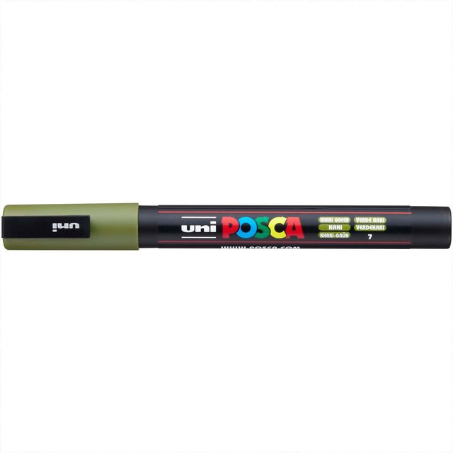 uni POSCA-Marker PC-3M Permanent Marker mit feiner Spitze 0,9-1,3 mm in Khaki Grün - Bild 1