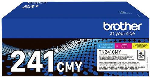 Brother Original Toner TN-241CMY Multipack Cyan, Magenta, Gelb - Bild 1