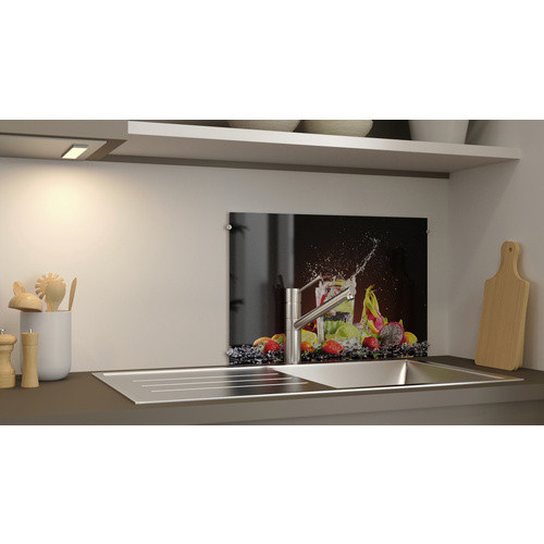 NOVADOORS Glasboard Cocktail Splash, mehrfarbig, Glas, B/H: 60 x 60 cm - Bild 1