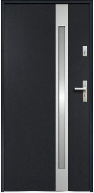 Vente-unique Haustür Braga modern in Anthrazitgrau, Breite: 95 cm - Bild 1