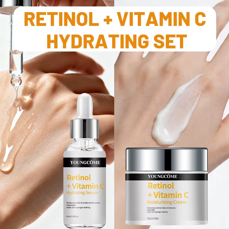 YOUNGCOME Retinol + Vitamin C Serum & Creme, für normale Haut - Bild 3