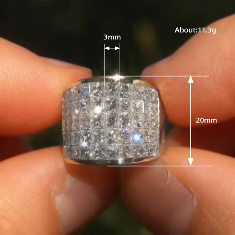 Huitan Ring, silberfarben, Zirkonia, Damen - Bild 2
