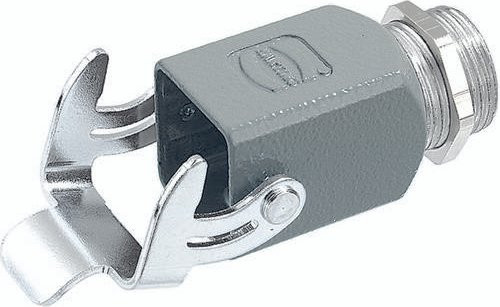 HARTING Einschraubgehäuse 09 20 003 0102 in Grau aus Zinkdruckguss - Bild 1