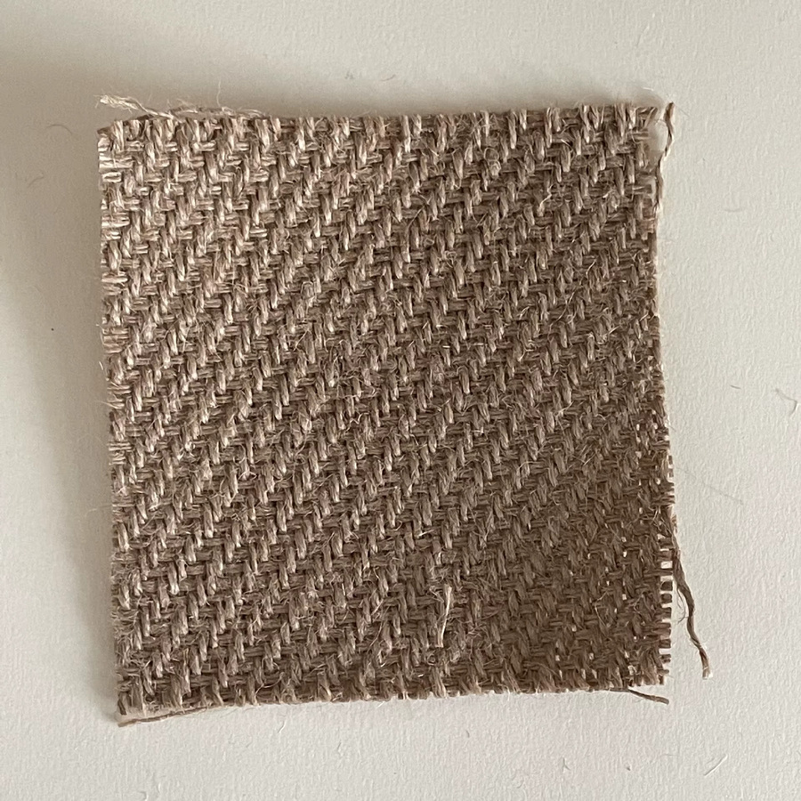Retro Leinen-Untersetzer in Beige, quadratische Unterlagen aus grobem Gewebe für Kerzen, Schmuck oder als Fotografie-Requisit - Bild 3