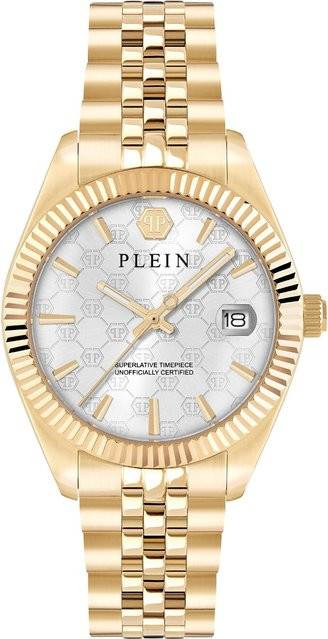 Philipp Plein Damenuhr, Quarz, Edelstahl, Silber, 34 mm, 5 ATM - Bild 1