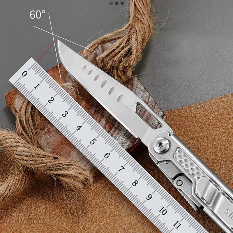 SWISS TECH 11-in-1 Multitool EDC Outdoor-Survival Multifunktionswerkzeug in Silber - Bild 3