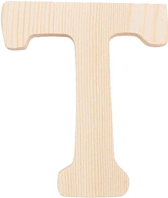 Rico Design Holz-Buchstabe für die Tischdekoration, Höhe: 8,0 cm, Breite: 8,0 cm, Tiefe: 1,0 cm - Bild 1