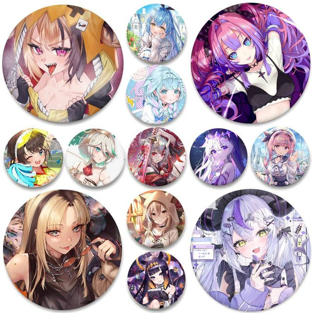 KAYOU Brosche, Anime Hololive, Runde Blech Münze - Bild 1