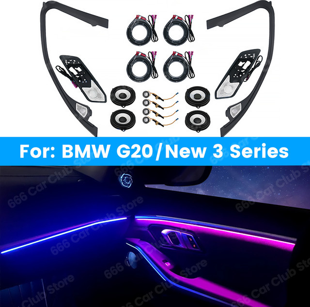 LED Lautsprecher Abdeckung mit 11 Farben für BMW G20 Neue 3er Serie zur dekorativen Surround Sound Aufwertung in Multicolour - Bild 1