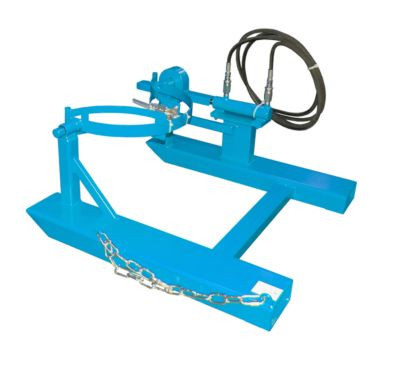 Fasskipper BAUER FD-H mit Hubzylinder aus Stahl in Blau, B: 100,0 cm, T: 124,5 cm, H: 47,5 cm - Bild 1