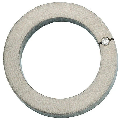 Colfem Anhänger rund, Titan weiß, Diamant, Brillant, Unisex - Bild 1