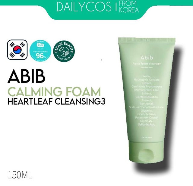 Abib Herzblatt-Schaum Akne-Gesichtsreinigung, 150 ml, für empfindliche Haut - Bild 1