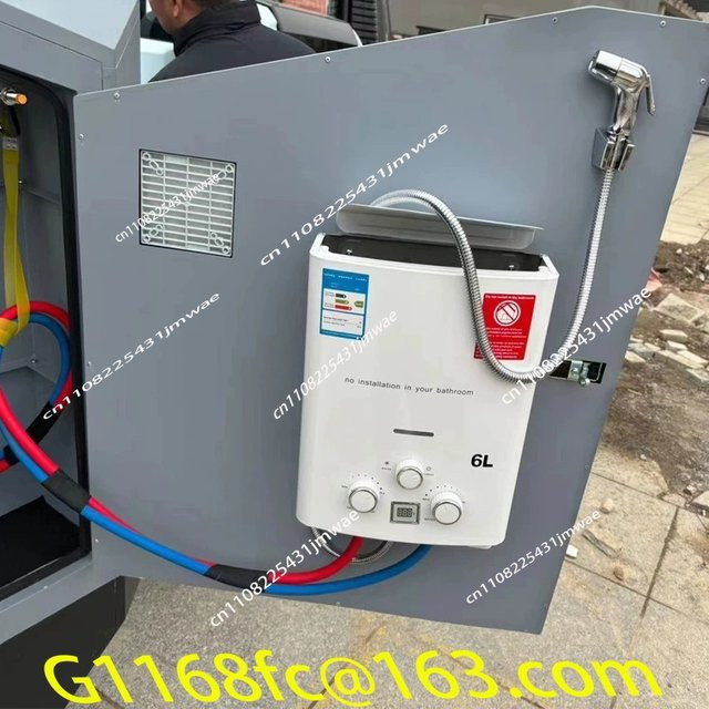 Outdoor Camping Warmwasserbereiter 6L mit Duschkopf für Auto, LKW und Zelt - Bild 1