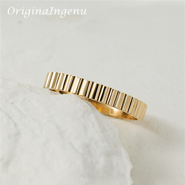 OriginaIngenu Bandring 14K Gold gefüllt, Unisex - Bild 1