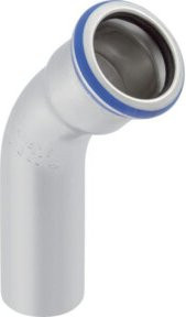 Geberit Mapress Bogen 45 Grad Durchmesser 42 mm aus Edelstahl - Bild 1