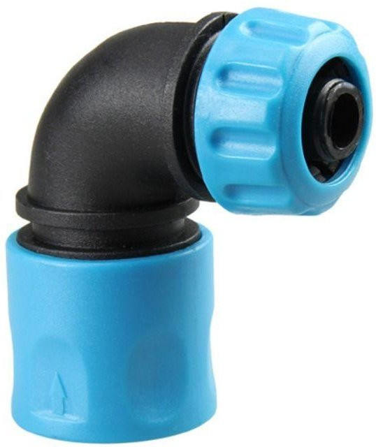 Winkelstück Wasseranschluss 1/2 Zoll von shnghaha als Quick Coupling Adapter für deinen Bewässerungsschlauch im Garten, Blau - Bild 1