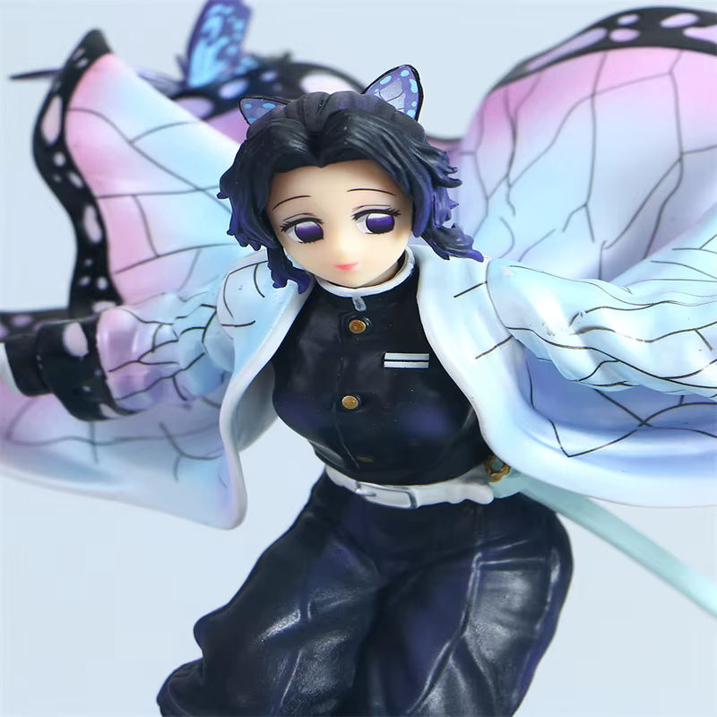 Bandai Kochou Shinobu Anime Figur aus Kimetsu No Yaiba aus Kunststoff, mehrfarbiges Ornament Modell - Bild 2
